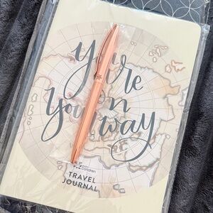 Erin Condren Rose Gold Travel Journal & Metallic Pen